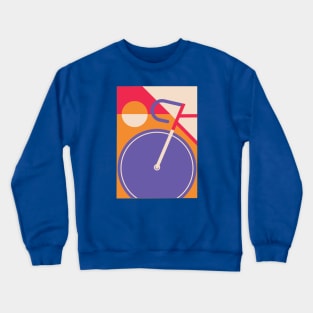 Modern Art Bicycle Cycling Graphic Crewneck Sweatshirt